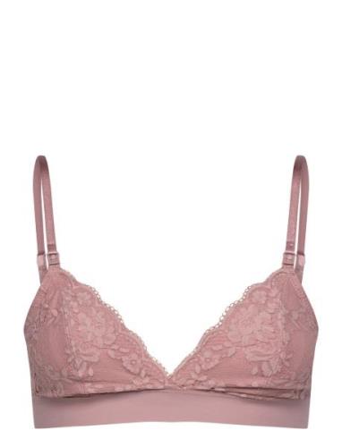 Bra Nursing Bralette Iris Lingerie Bras & Tops Soft Bras Bralette Pink...