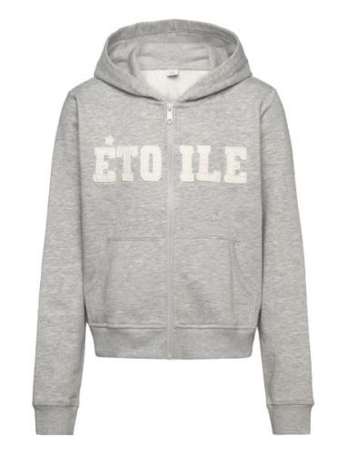 Sweatshirt Hoodie Zipp Tops Sweat-shirts & Hoodies Hoodies Grey Lindex