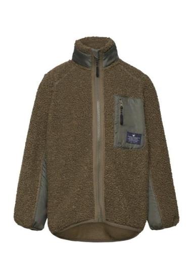 Tnleopold Teddy Jacket Outerwear Fleece Outerwear Fleece Jackets Khaki...