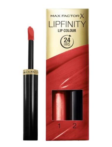 Lipfinity 120 Hot Lipgloss Sminke Red Max Factor