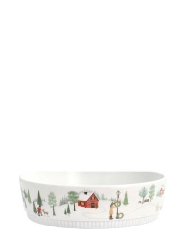 Skål Lav Nr. 4 Vinter Home Tableware Bowls Breakfast Bowls White Pilli...