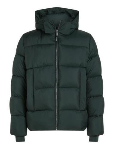 Hooded Quilt Puffer Mw Ullfrakk Frakk Green Calvin Klein