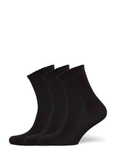 Pcjopi Glitter Socks Box 3-Pack Lingerie Socks Regular Socks Black Pie...