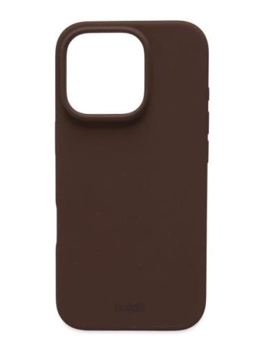 Silic Case Iph 16 Pro Mobiltilbehør-covers Ph Cases Brown Holdit