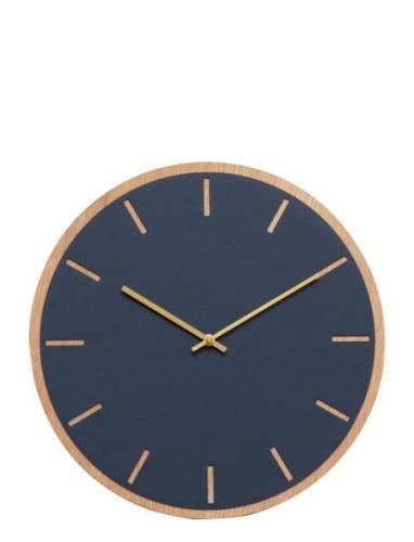 Dark Oak Smokey Blue Home Decoration Watches Wall Clocks Blue Hemverk