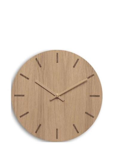 Light Oak Home Decoration Watches Wall Clocks Beige Hemverk