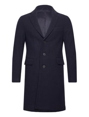 Coat Ullfrakk Frakk Navy United Colors Of Benetton