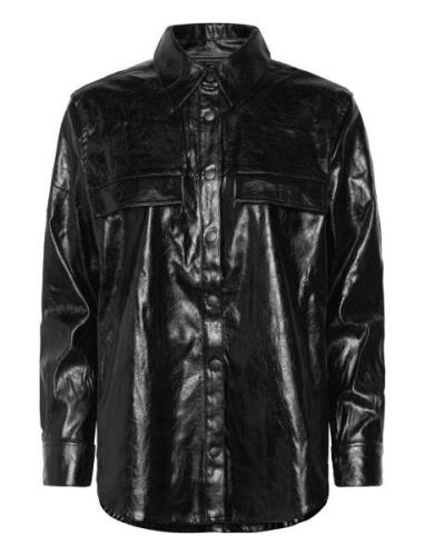 Emmett Pu Overshirt Tops Overshirts Black French Connection