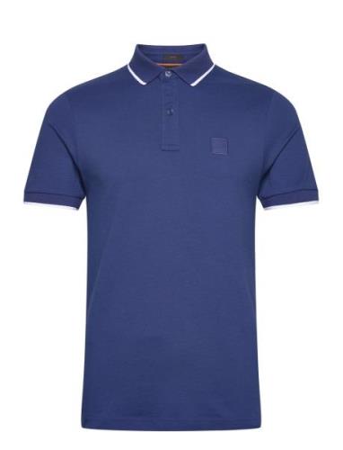 Passertip Tops Polos Short-sleeved Blue BOSS