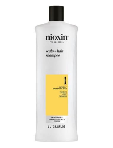 Nioxin System 1 Shampoo For Thinning Hair 1000 Ml Sjampo Nude Nioxin