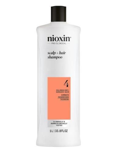 Nioxin System 4 Shampoo For Colored Thinning Hair 1000 Ml Sjampo Nude ...