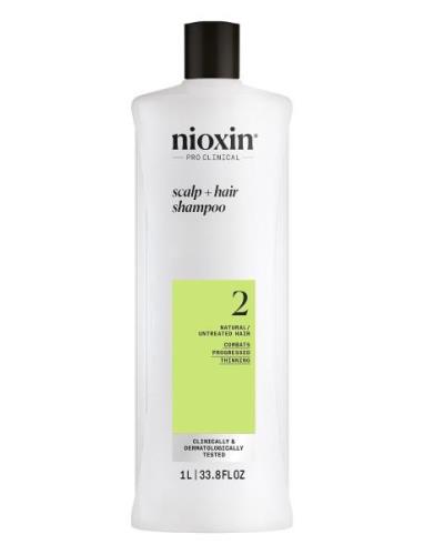 Nioxin System 2 Shampoo For Thinning Hair 1000 Ml Sjampo Nude Nioxin