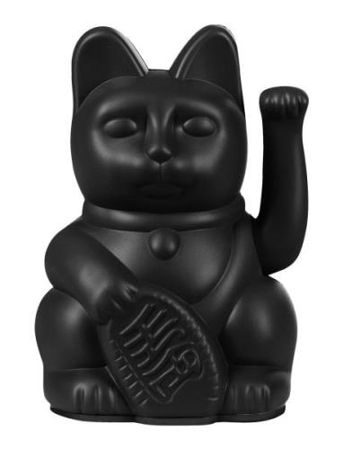 Vinkende Kat - Maneki-Neko Mini Lucky Cat - Black Home Decoration Deco...