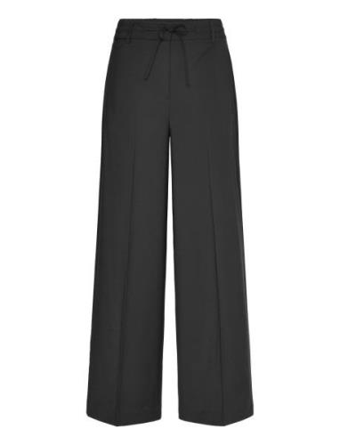 Lr-Irmelin Bottoms Trousers Wide Leg Black Levete Room