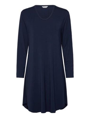 Bamboo Long Sleeve Nightdress Nattkjole Navy Lady Avenue