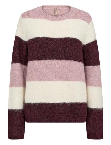 Sc-Ilene Tops Knitwear Jumpers Burgundy Soyaconcept