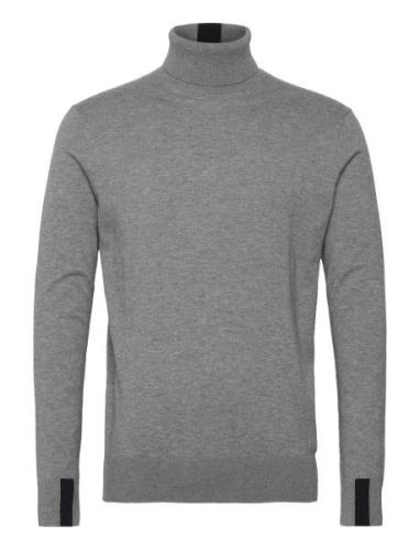 Mmgadam Supima Rollneck Knit Tops Knitwear Turtlenecks Grey Mos Mosh G...