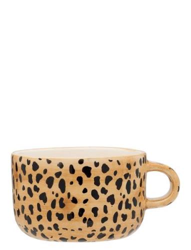 Leopard Cappuccino Mug Home Tableware Cups & Mugs Coffee Cups Brown An...